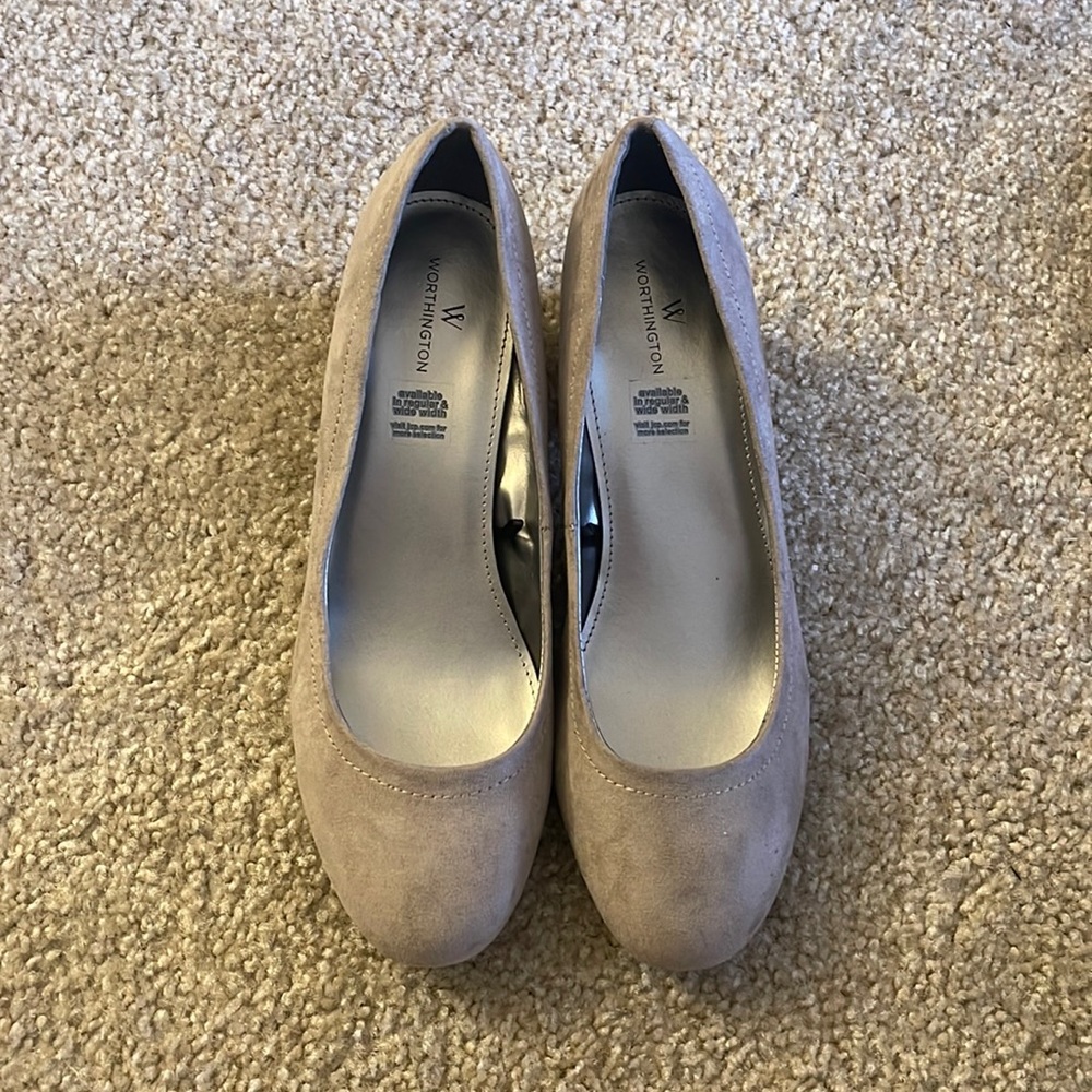 Tan short heels